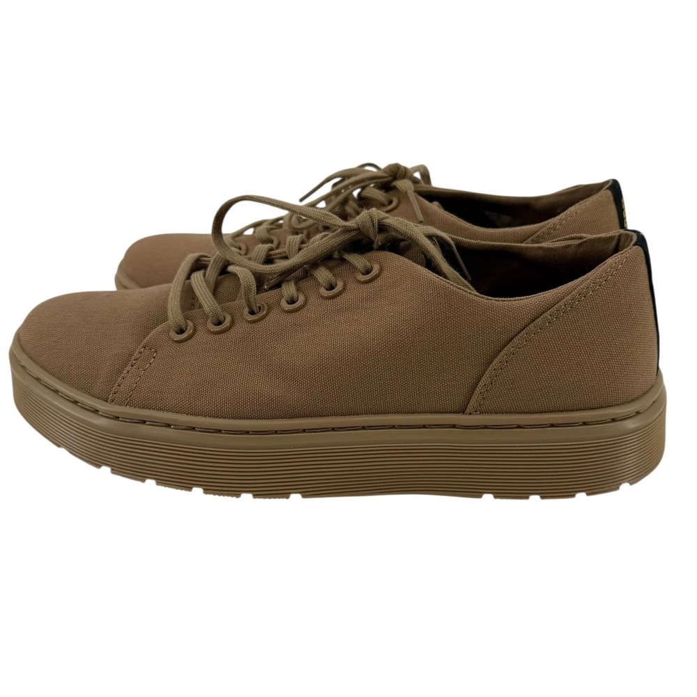 NEW Dr Martens‎ Dante Canvas Tan Lace Up Sneakers Shoes Women 9 Men 8 EU 41 UK 7